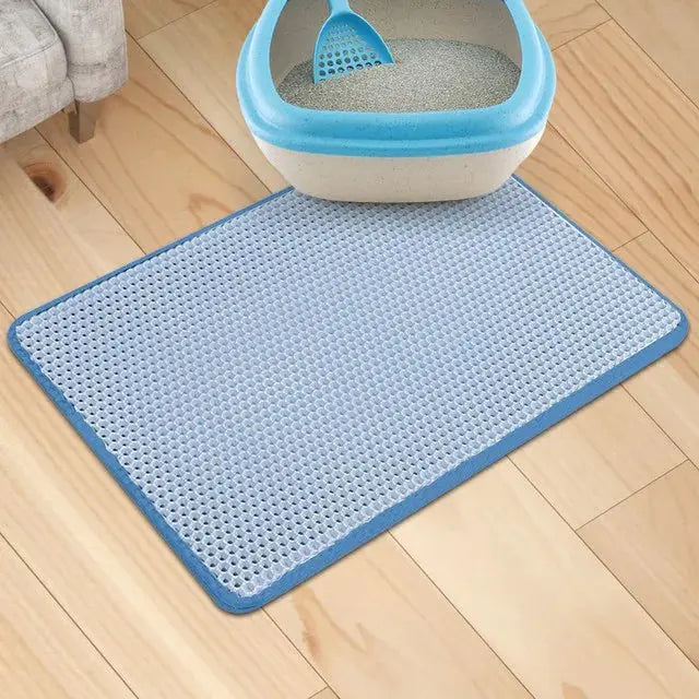 Tapis de litière pour chat, imperméable, double couche. boutique des chats