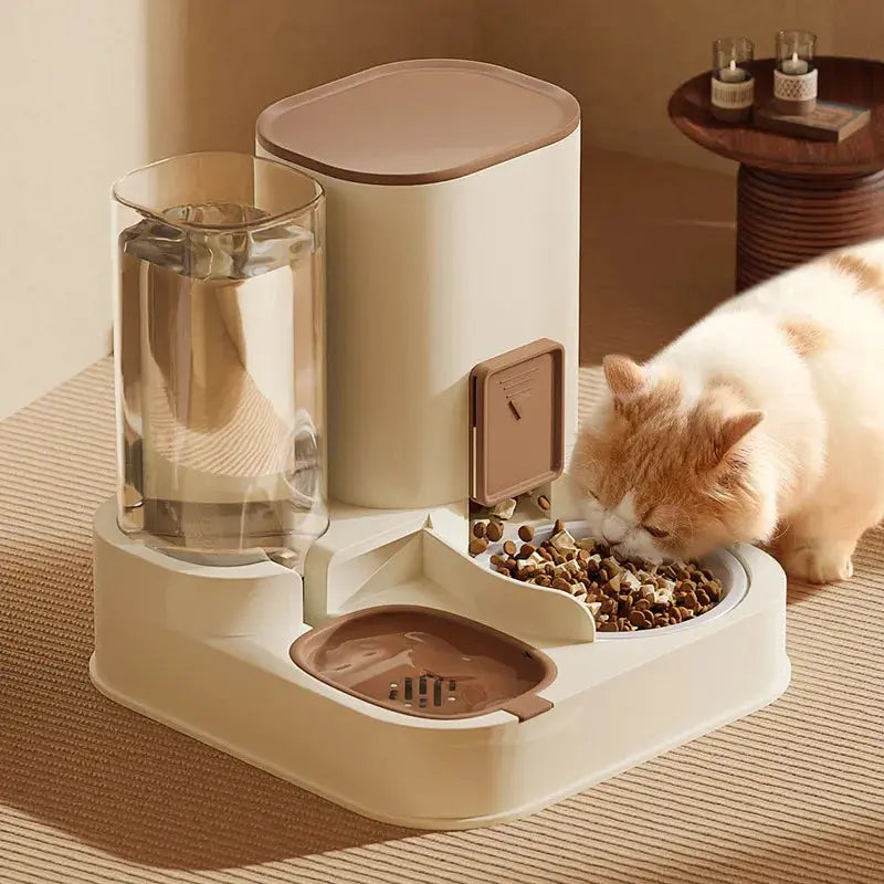 Distributeur d'eau de grande capacité pour animaux de compagnie, support sec, séparation pour mangeoire automatique, fournitures d'eau potable, récipient de nourriture, chat, nouveau boutique des chats