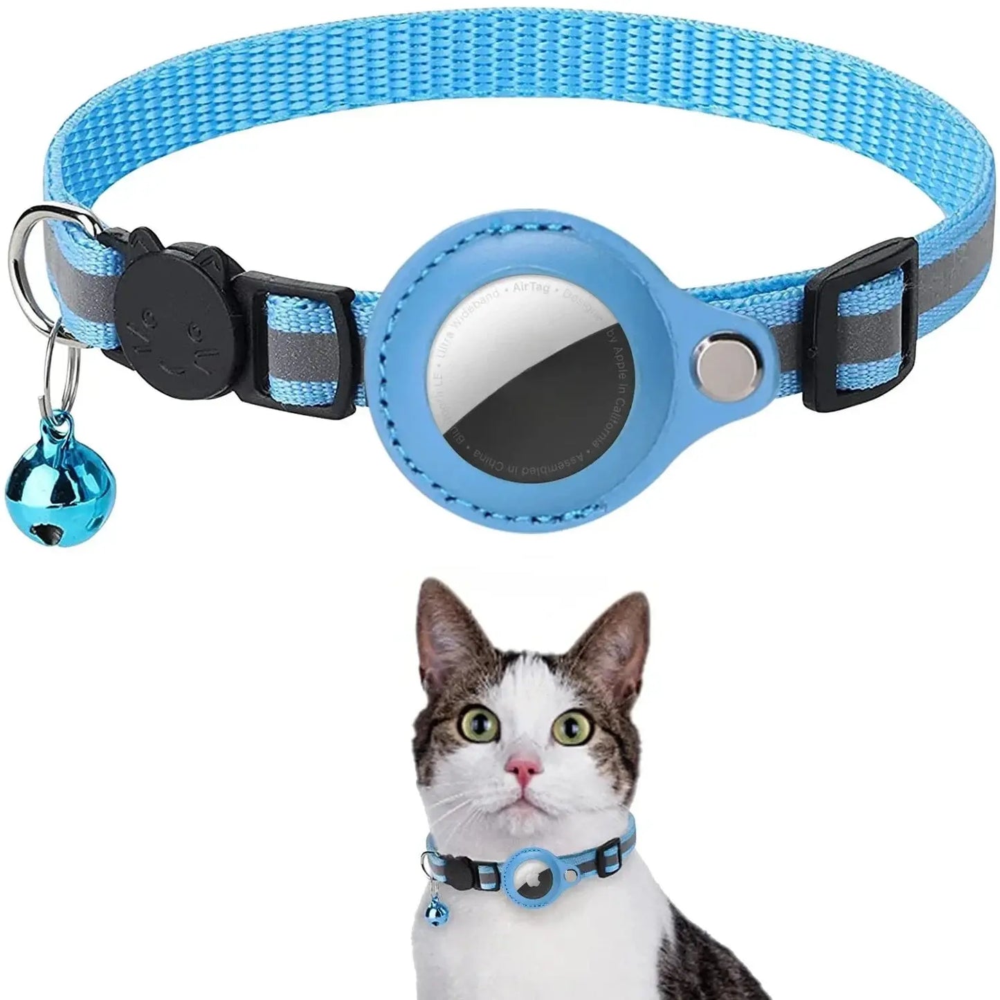 Collier Airtag pour animaux de compagnie, étui et cloche, anti-perte, suivi de localisation boutique des chats