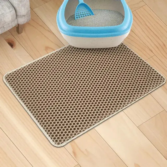 Tapis de litière pour chat, imperméable, double couche. boutique des chats