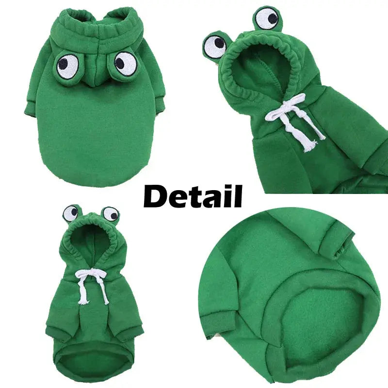 Sweats à capuche en forme de grenouille pour animaux de compagnie boutique de chat