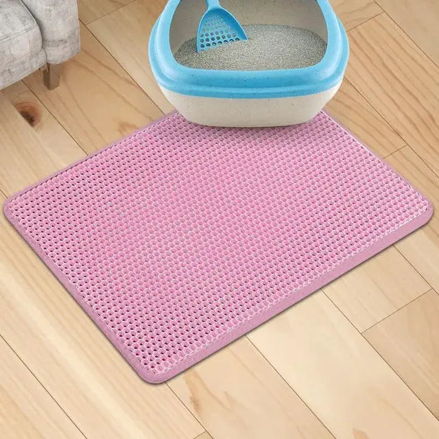 Tapis de litière pour chat, imperméable, double couche. boutique des chats