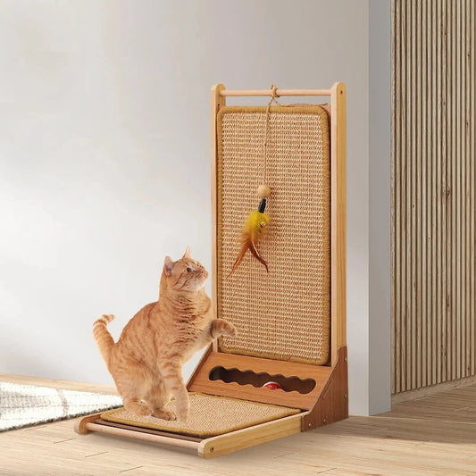 Griffoir vertical en carton pour chat, protéger les tapis et canapés, griffoir pour chat, polymères pour chaton, jeu d'intérieur boutique des chats