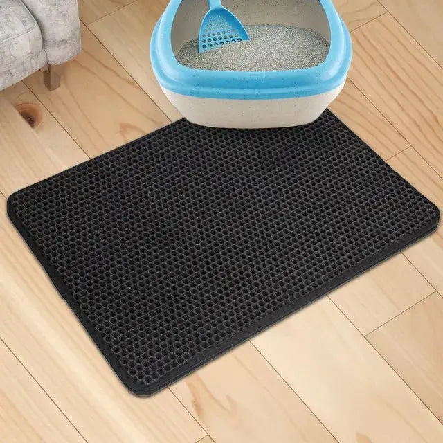 Tapis de litière pour chat, imperméable, double couche. boutique des chats